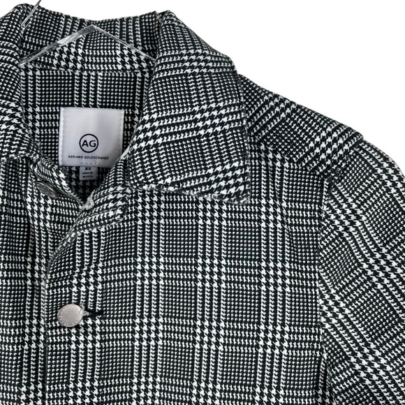 AG black & white houndstooth Trucker Style Jacket - Picture 2 of 8